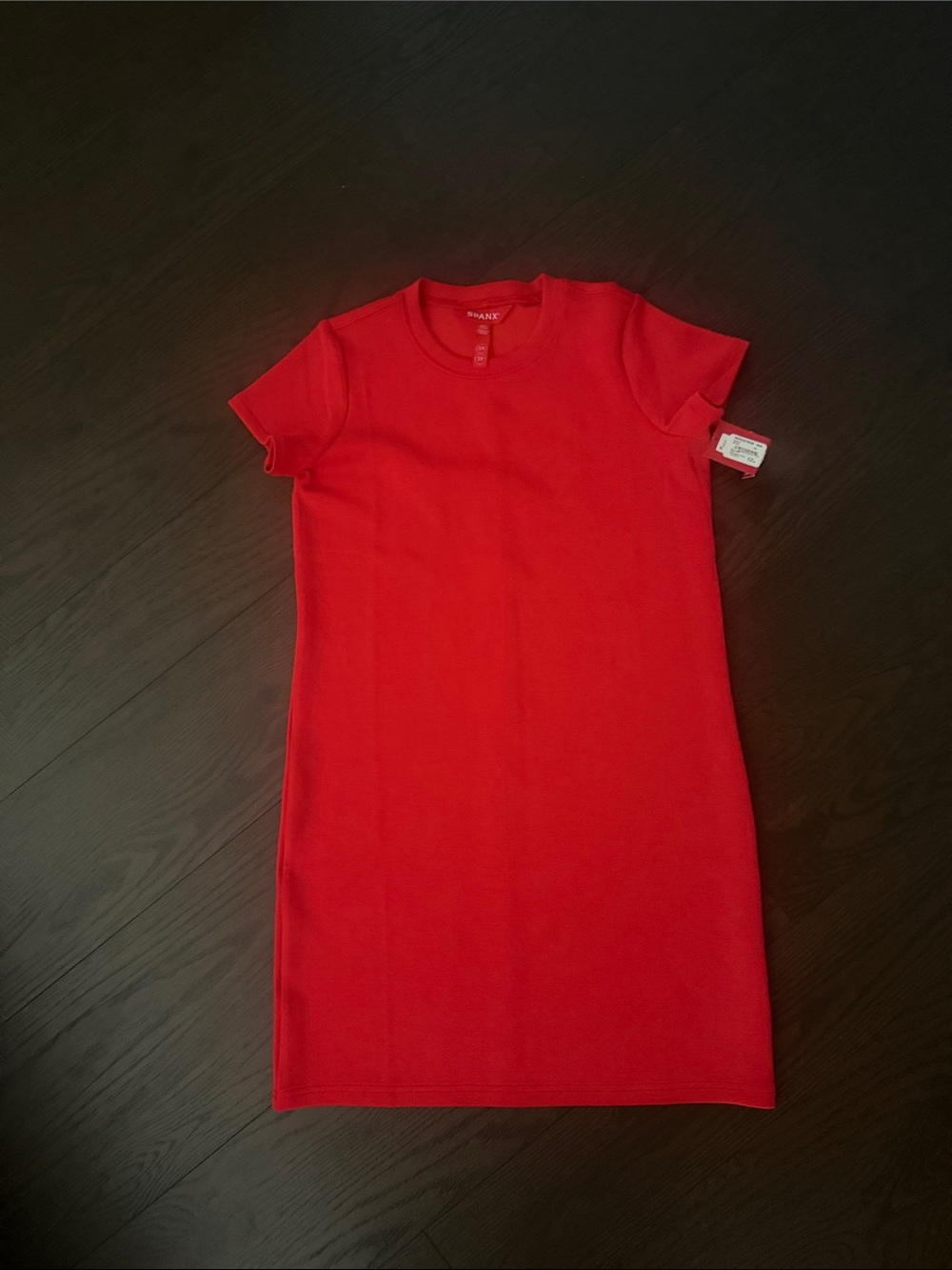 SPANX women’s Red Short-Sleeve Crewneck Dress